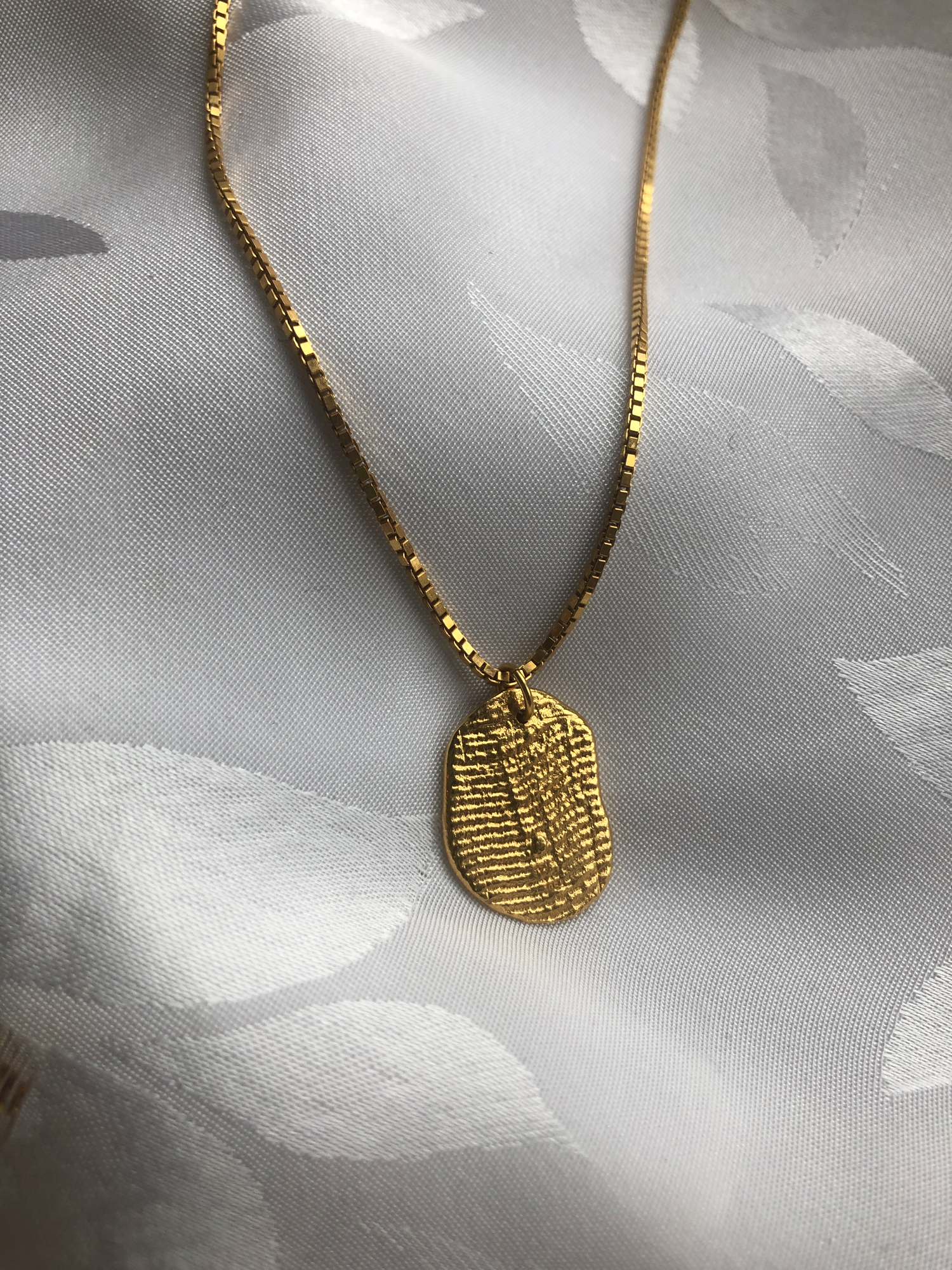 Bean Necklace - Forgyldt
