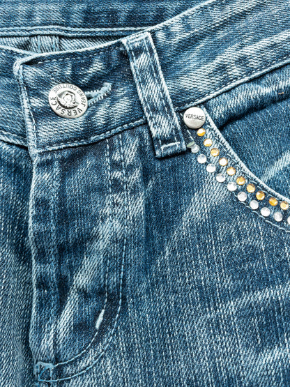 Versace Rhinestone Jeans