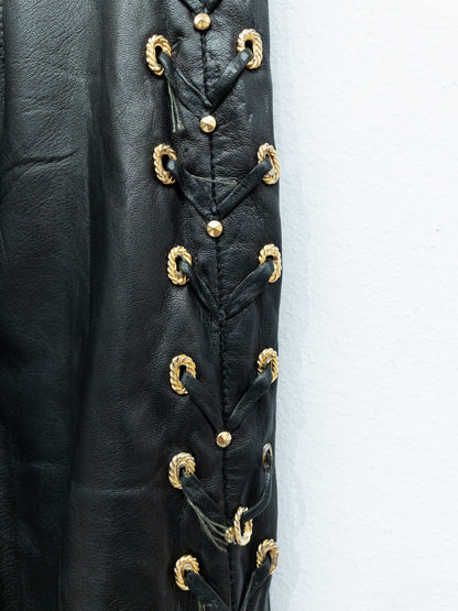 Gianni Versace Leather Trousers