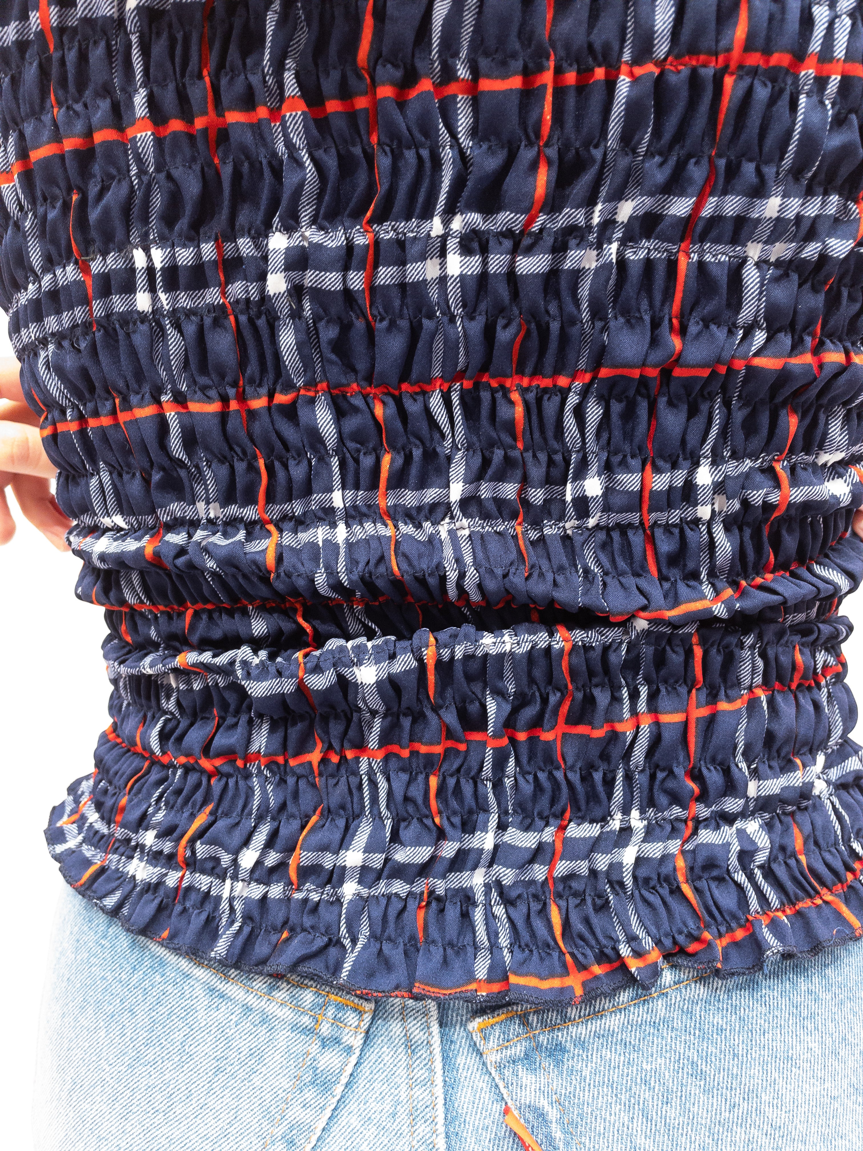 Smock Top Mørkeblå Tern - Long Sleeve