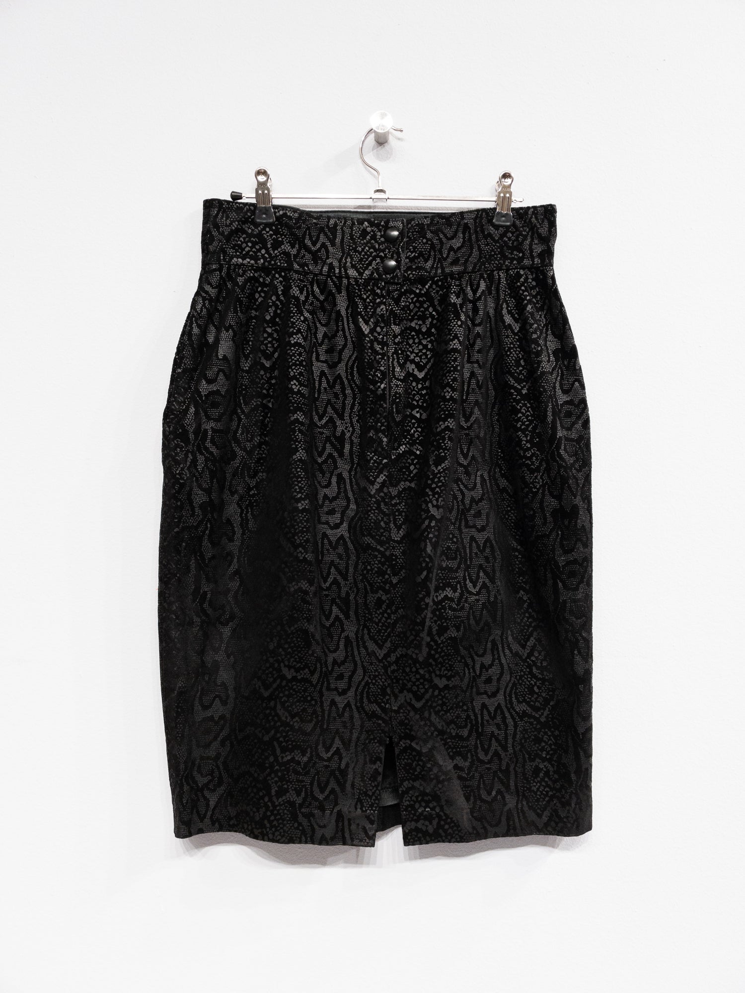 Escada Leather Skirt