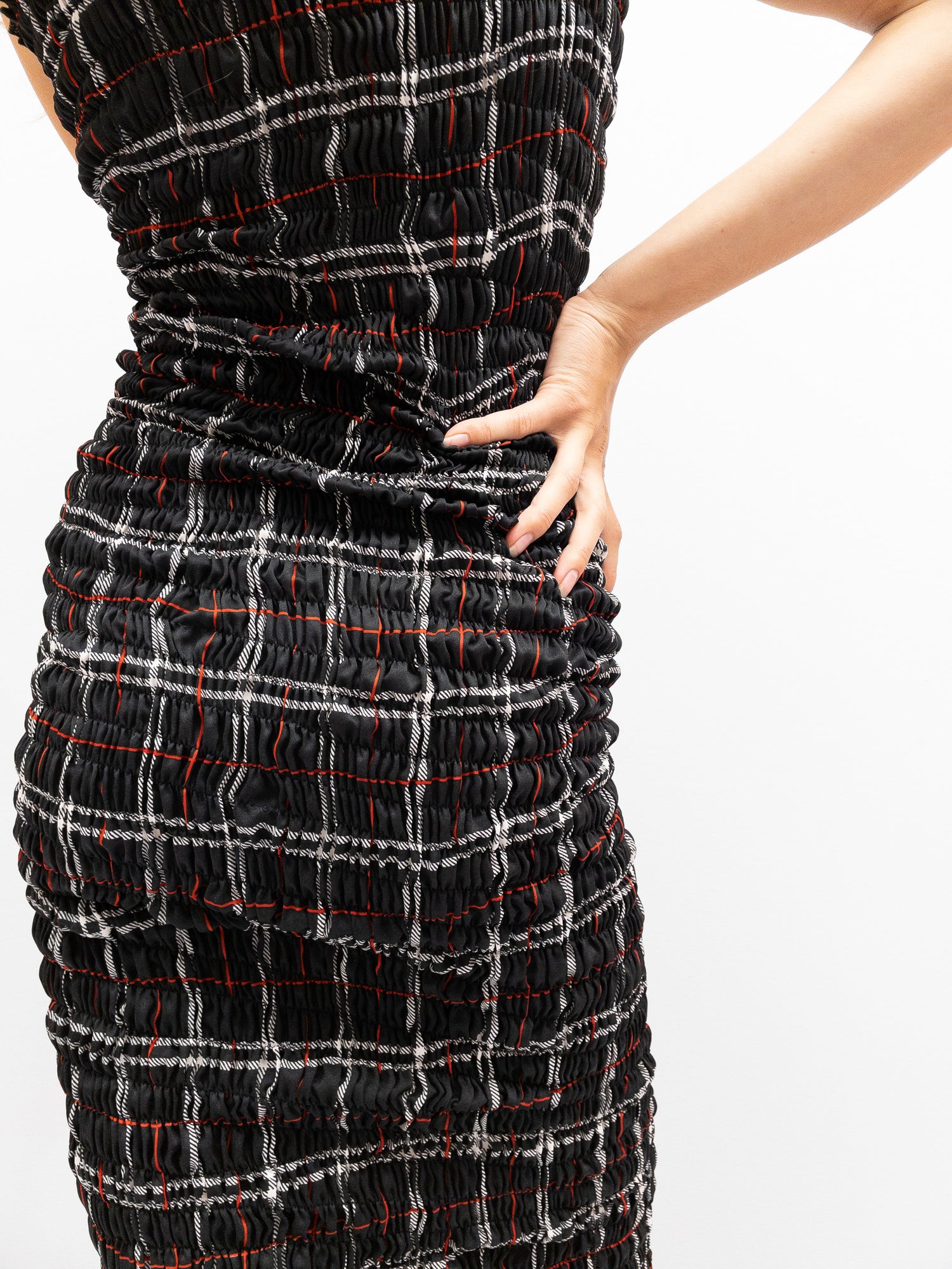 Smock Pencil Dress - Sorte Tern