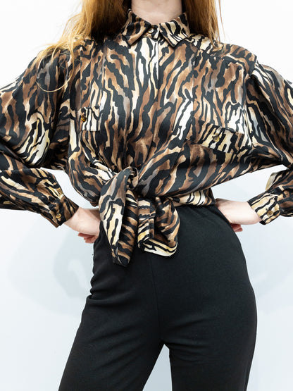 Vintage Escada Silkeskjorte