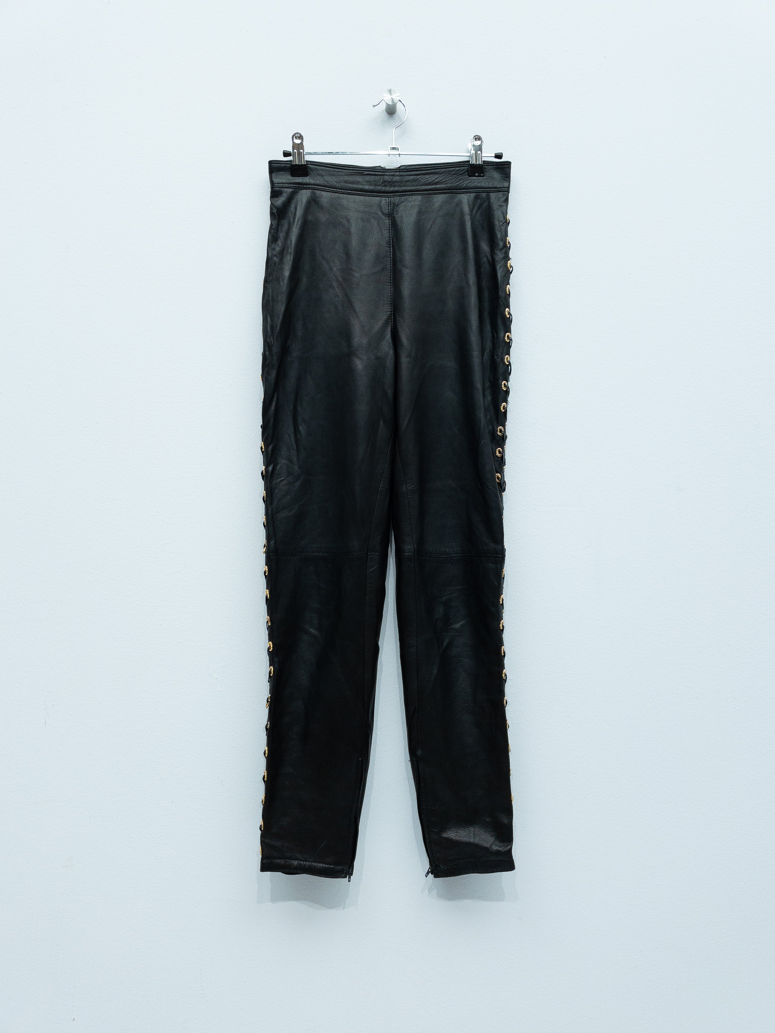 Gianni Versace Leather Trousers
