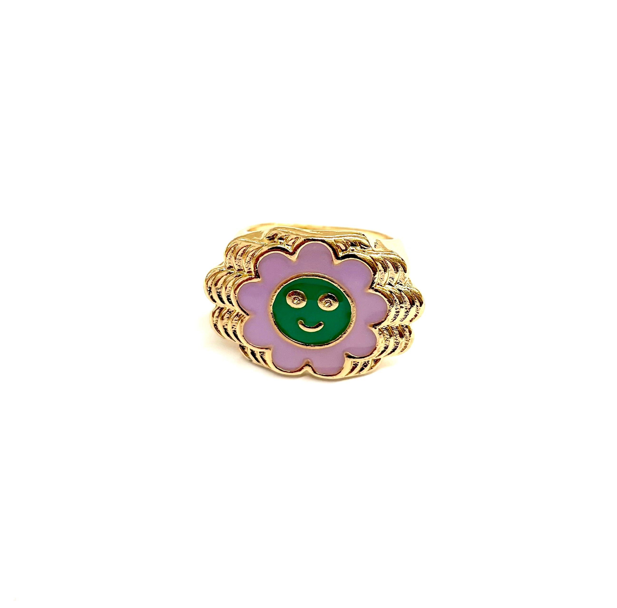 Smiley Sun Ring