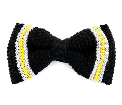 Bowtie Knit - Sort / Gul / Grå