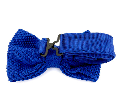Bowtie Knit - Blue / White Dots