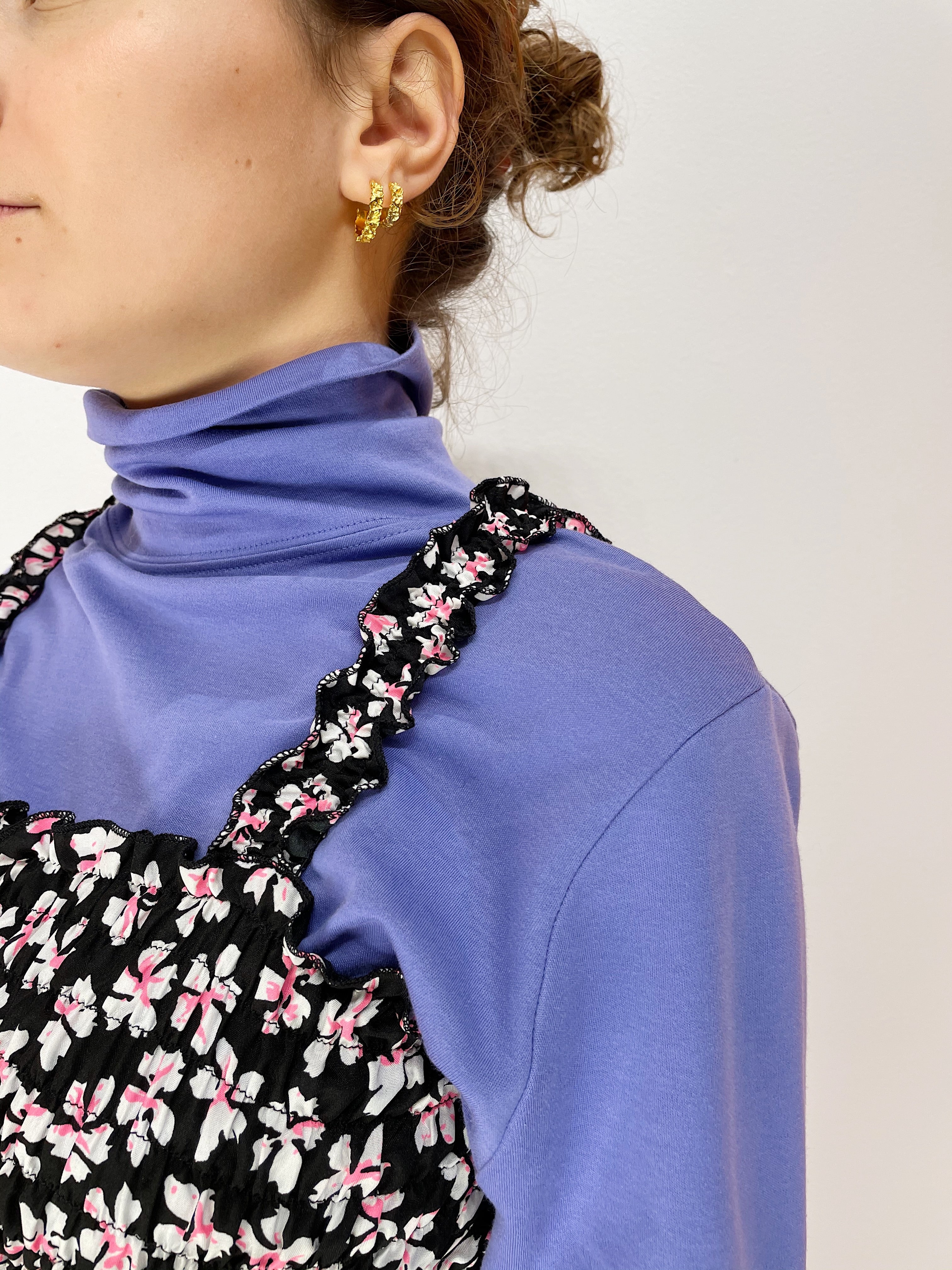 Smock Top - Pink / Black