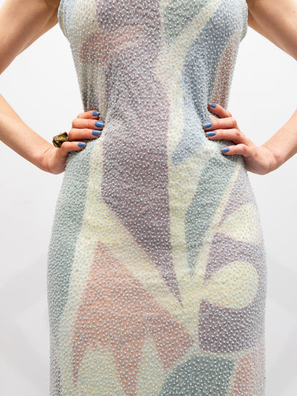 Abstract Beaded Dress