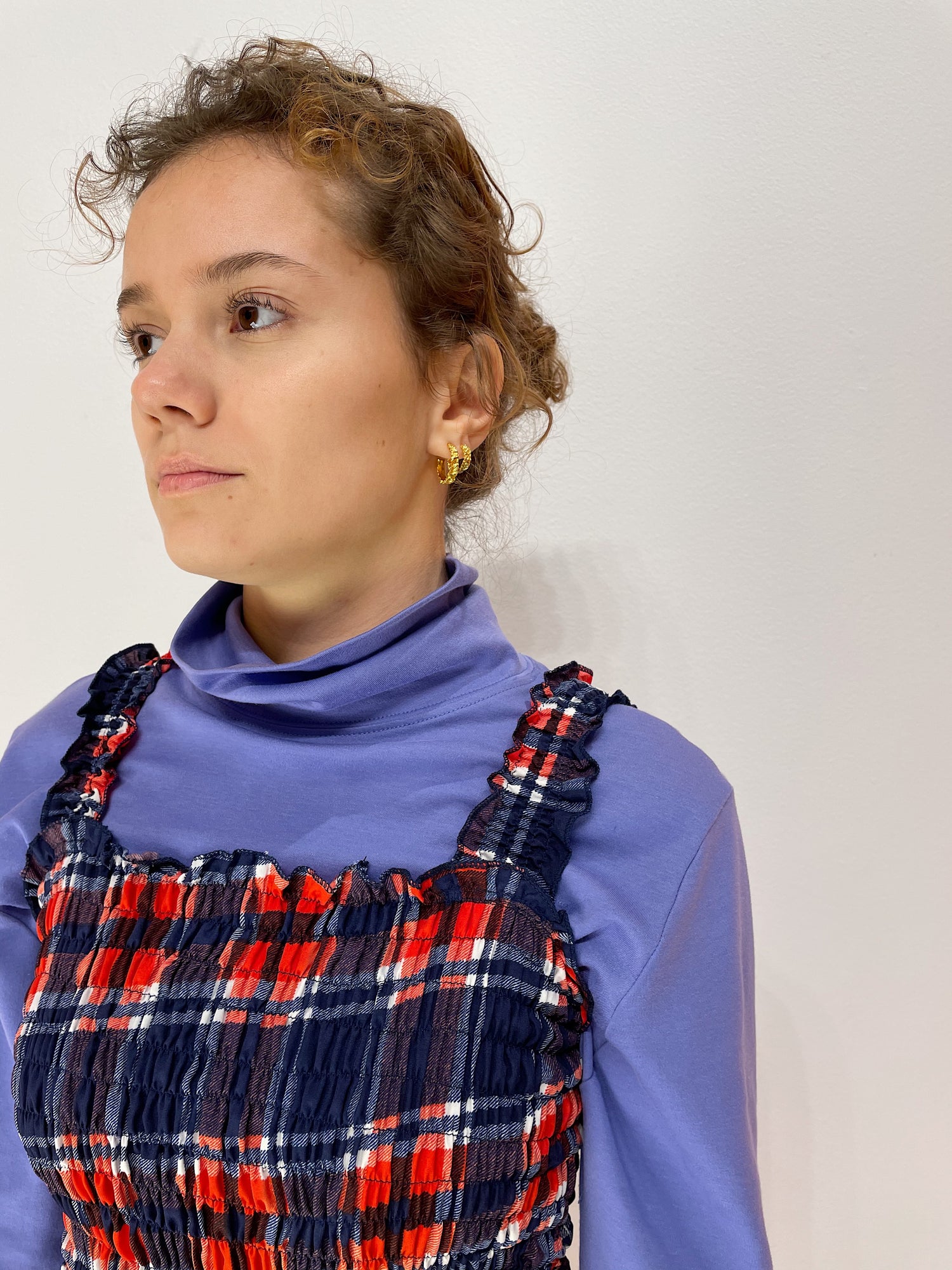 Smock Top - Blue / Red