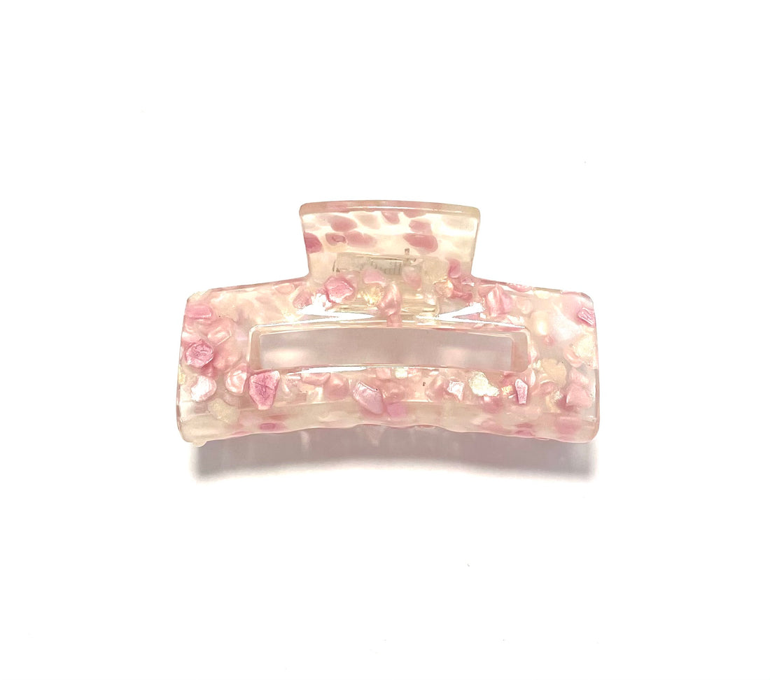 Marble Hairclip - Light Rosa