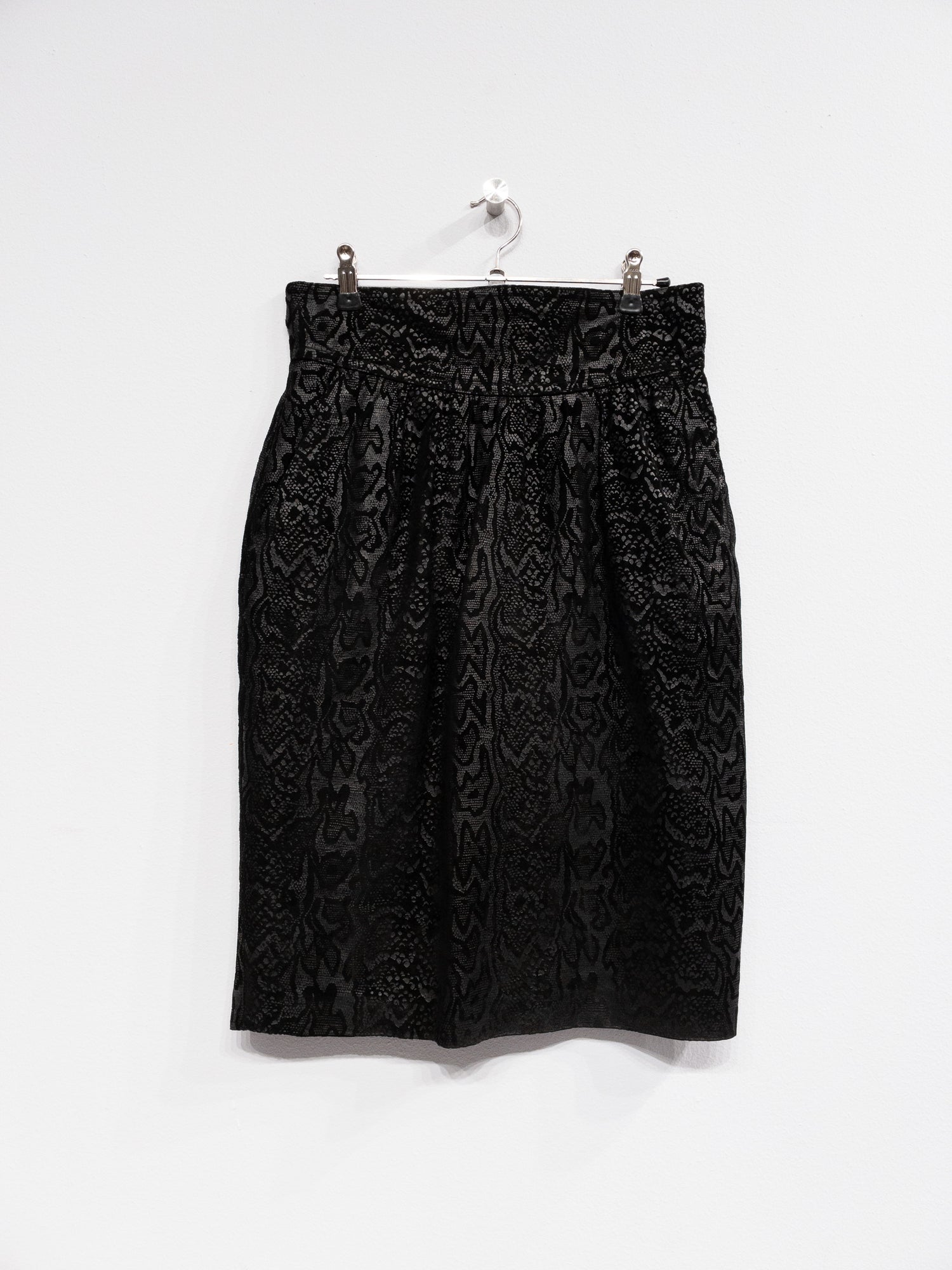 Escada Leather Skirt