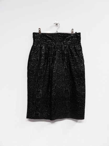 Escada Leather Skirt