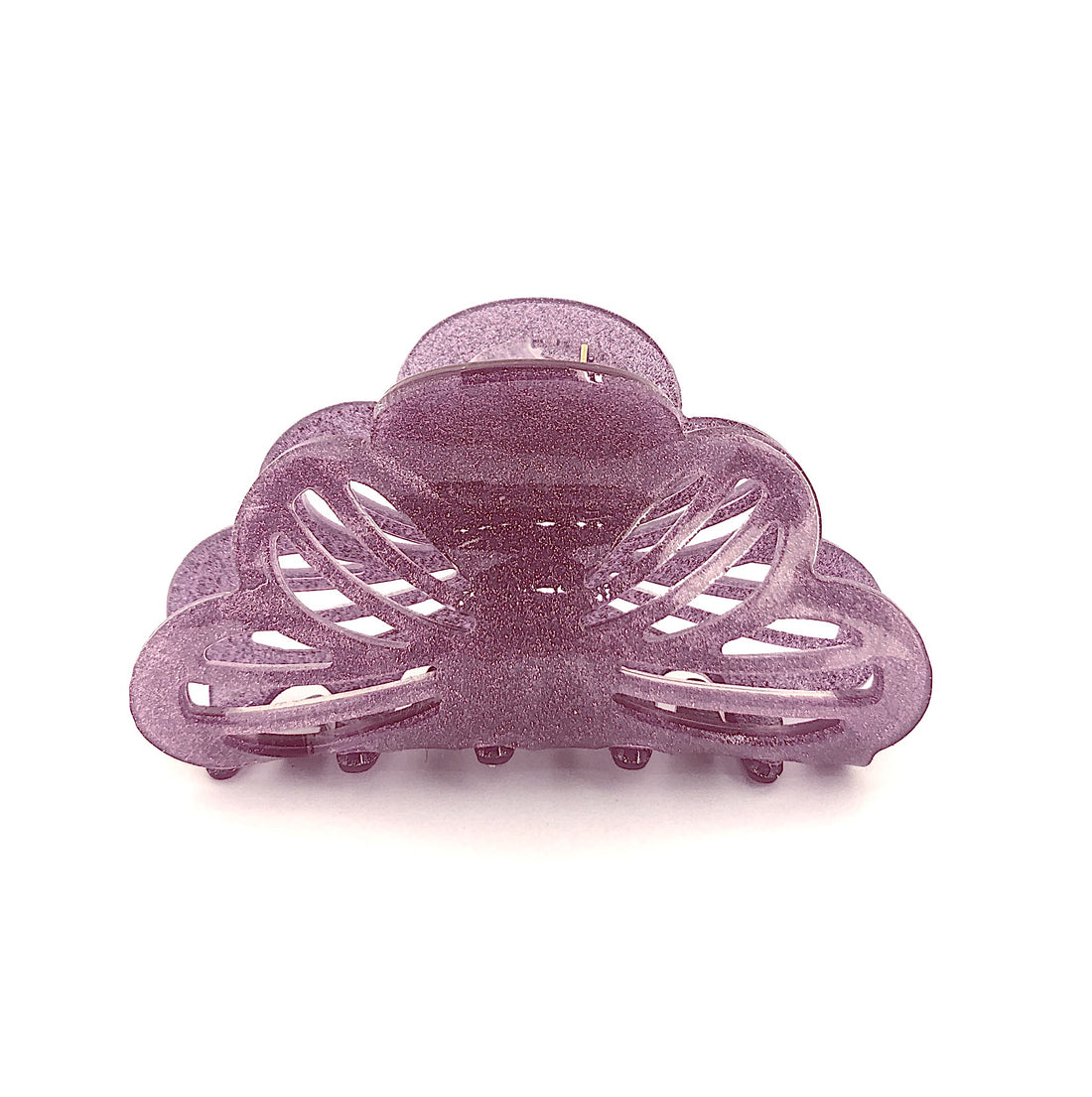 Glitter Stencil Hairclip - Purple