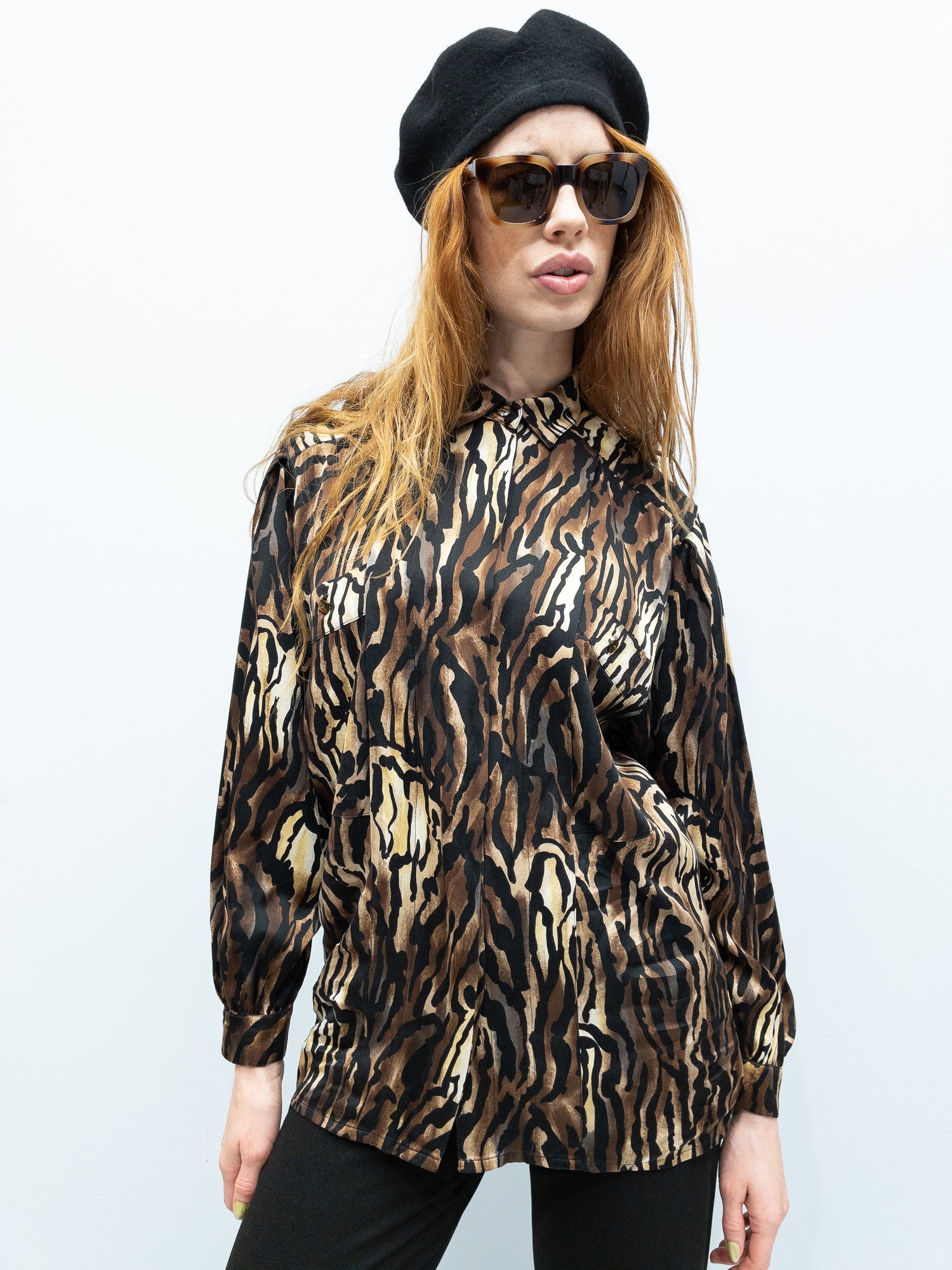 Vintage Escada Silkeskjorte