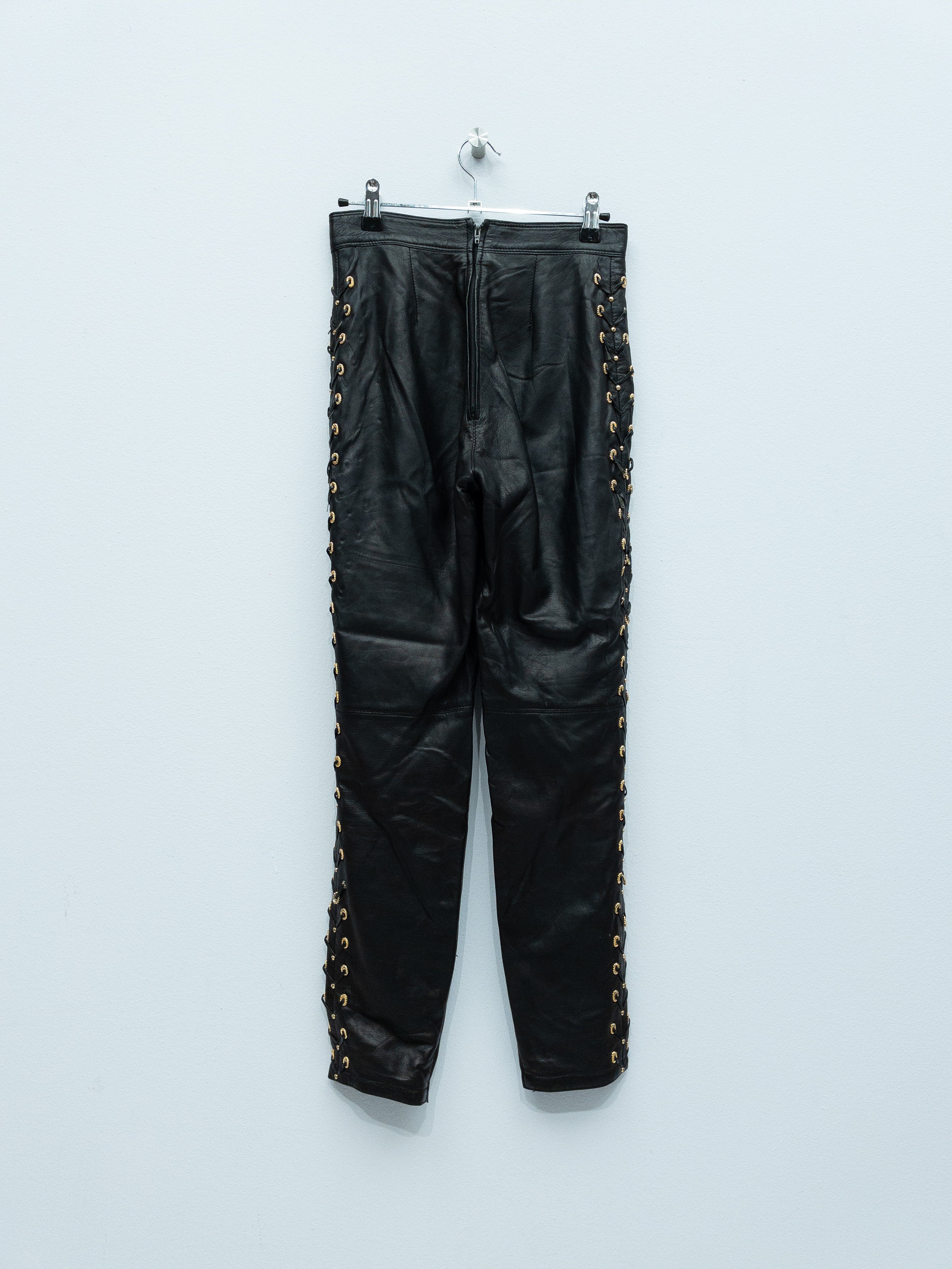 Gianni Versace Leather Trousers