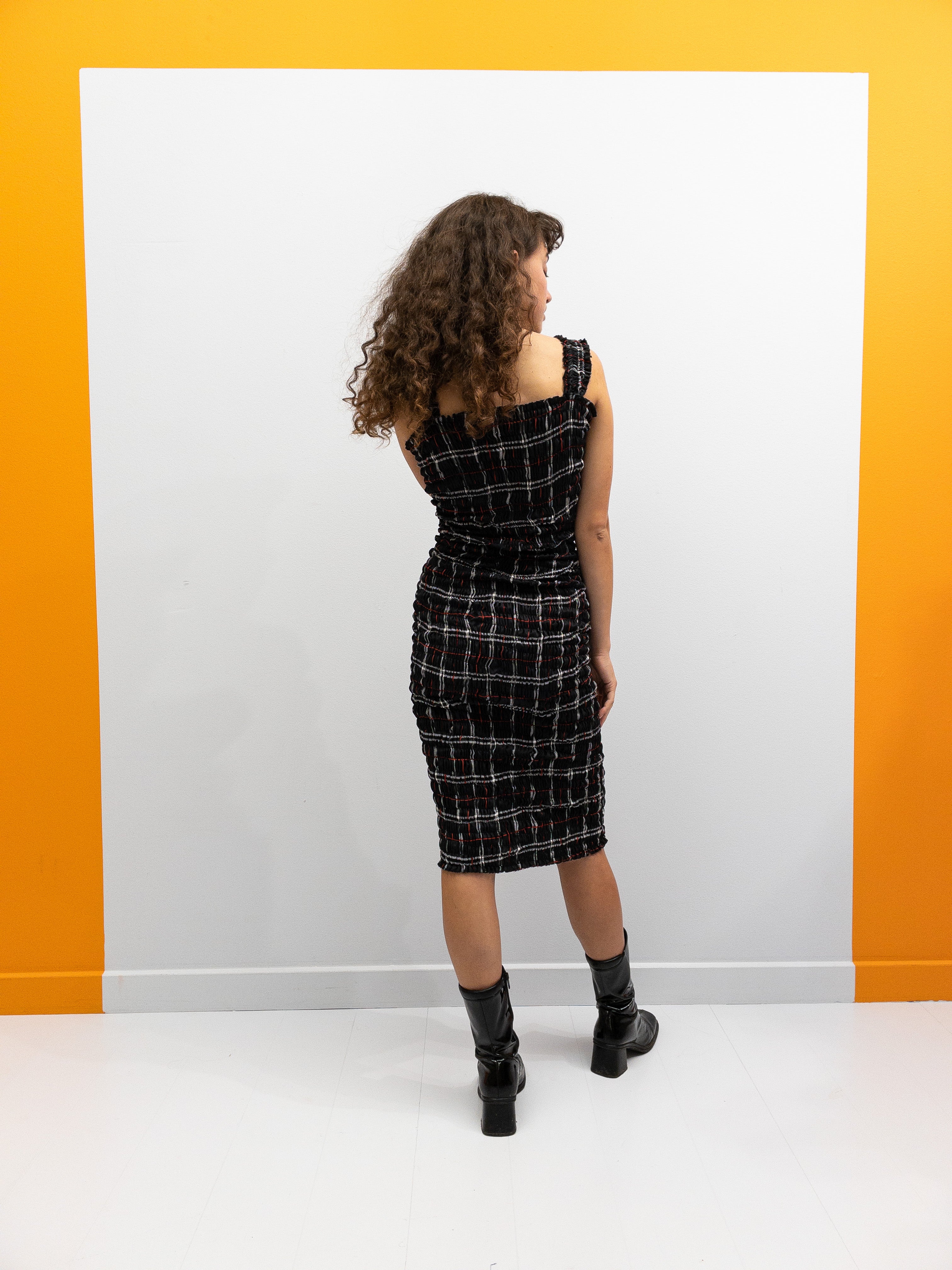 Smock Pencil Dress - Sorte Tern