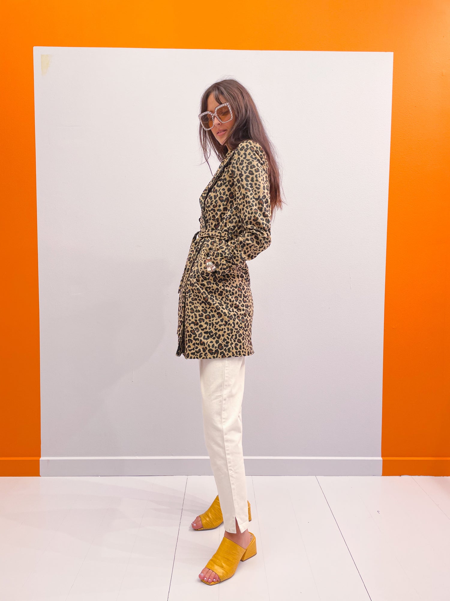 Leopard Trench Coat