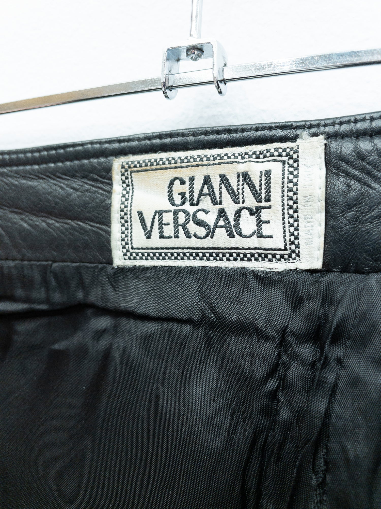 Gianni Versace Leather Trousers
