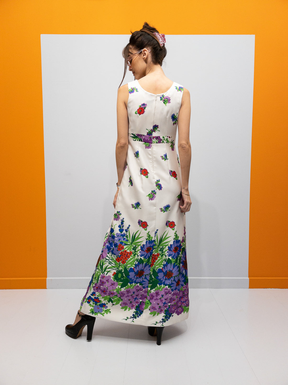 Vintage Blomster Maxikjole