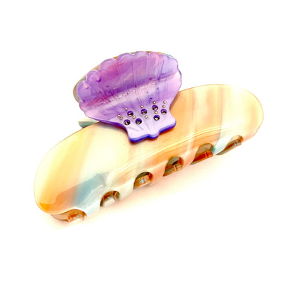 Seashell Hairclip - Purple