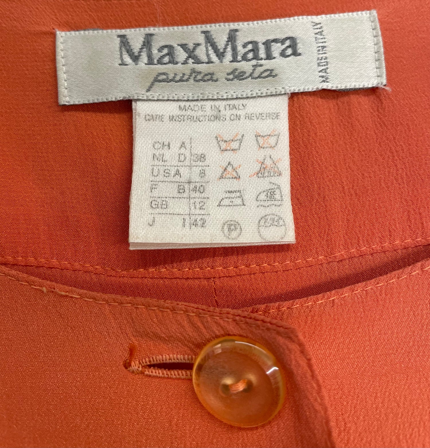 Koral Max Mara Silkebluse