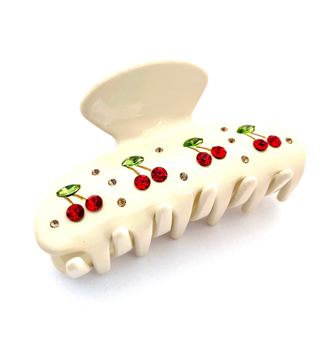 Cherry Hairclip - Creme