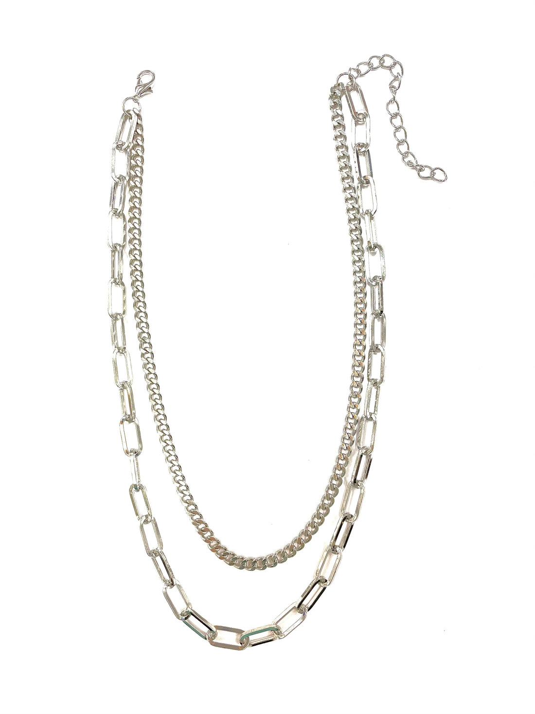 Daisy Double Chain - Silver