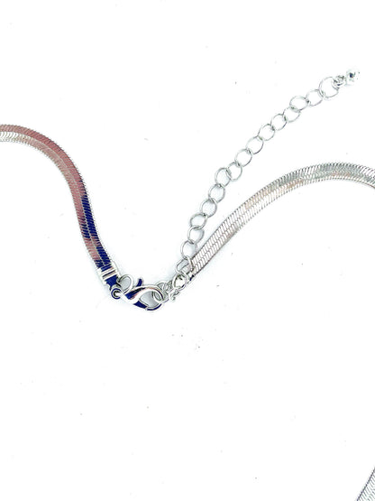 Orchid Necklace - Silver