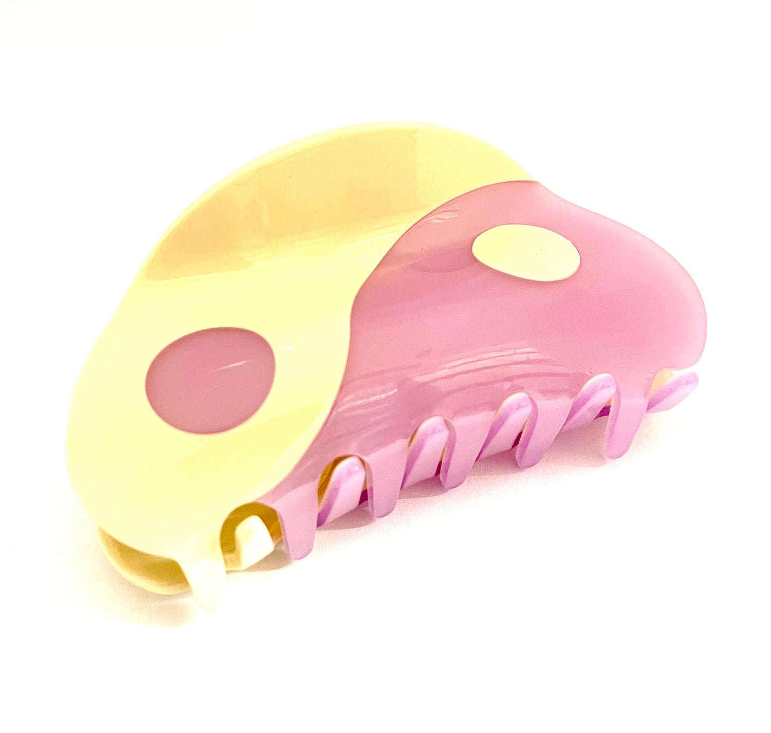 Yin Yang Hairclip - Purple / White