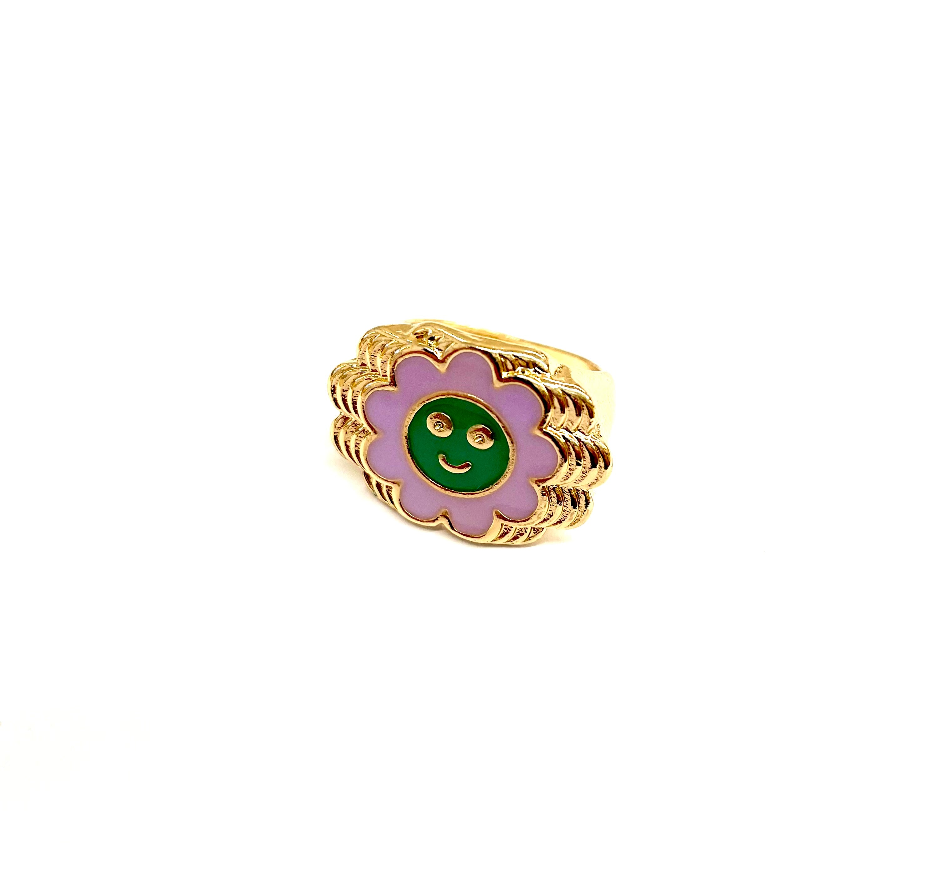 Smiley Sun Ring