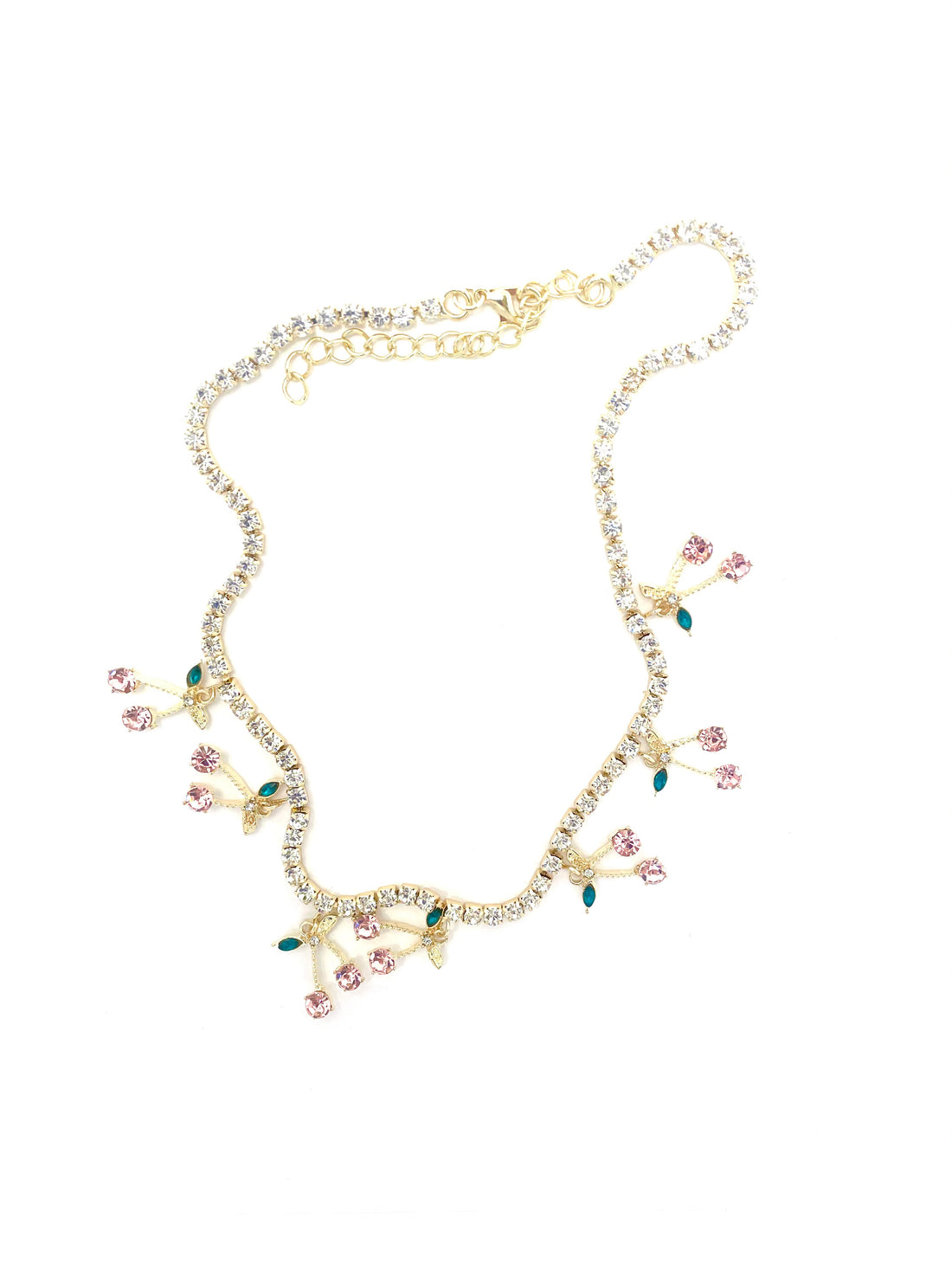 Cherry Necklace - Pink