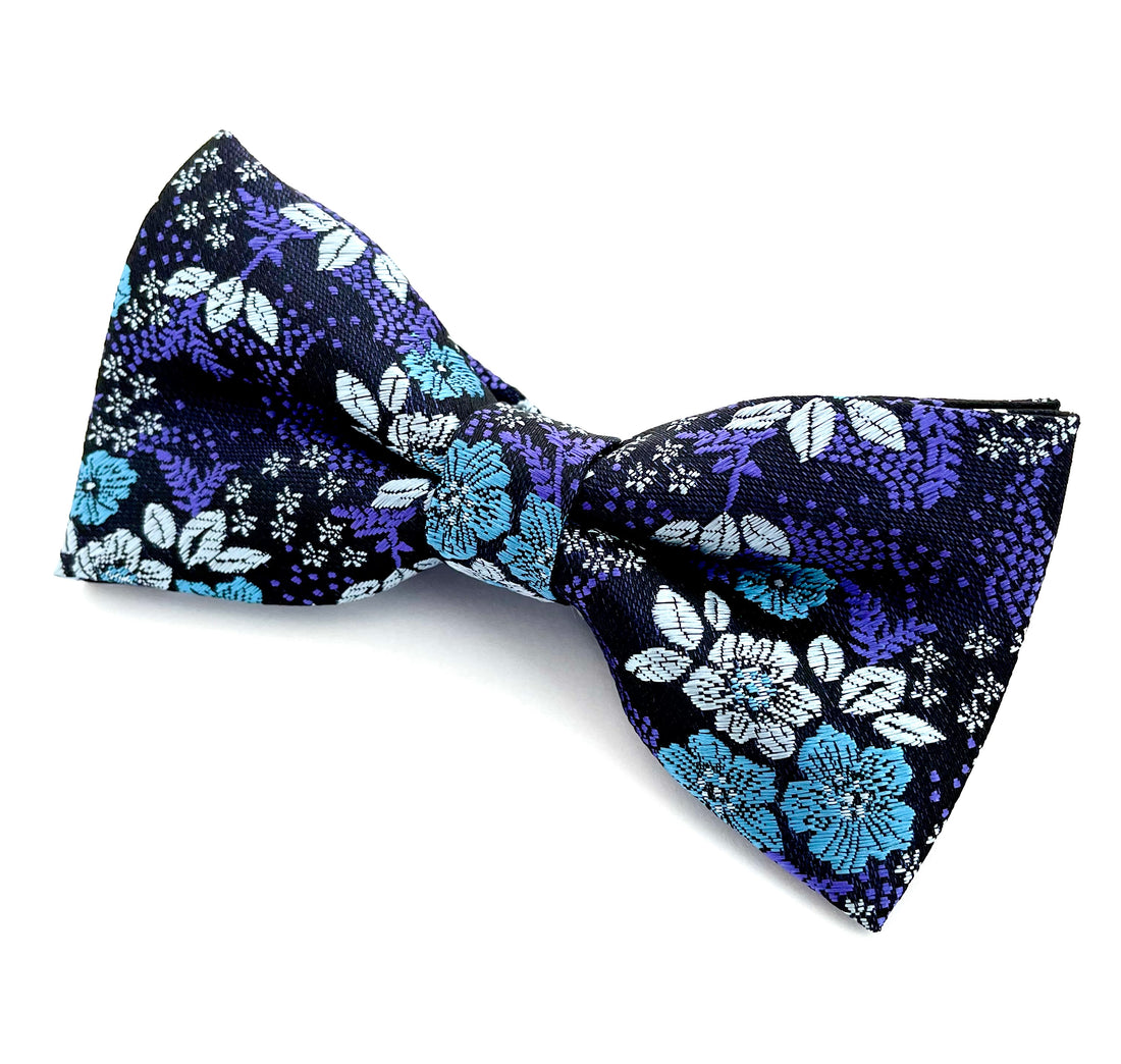 Bowtie Classic - Blå blomster