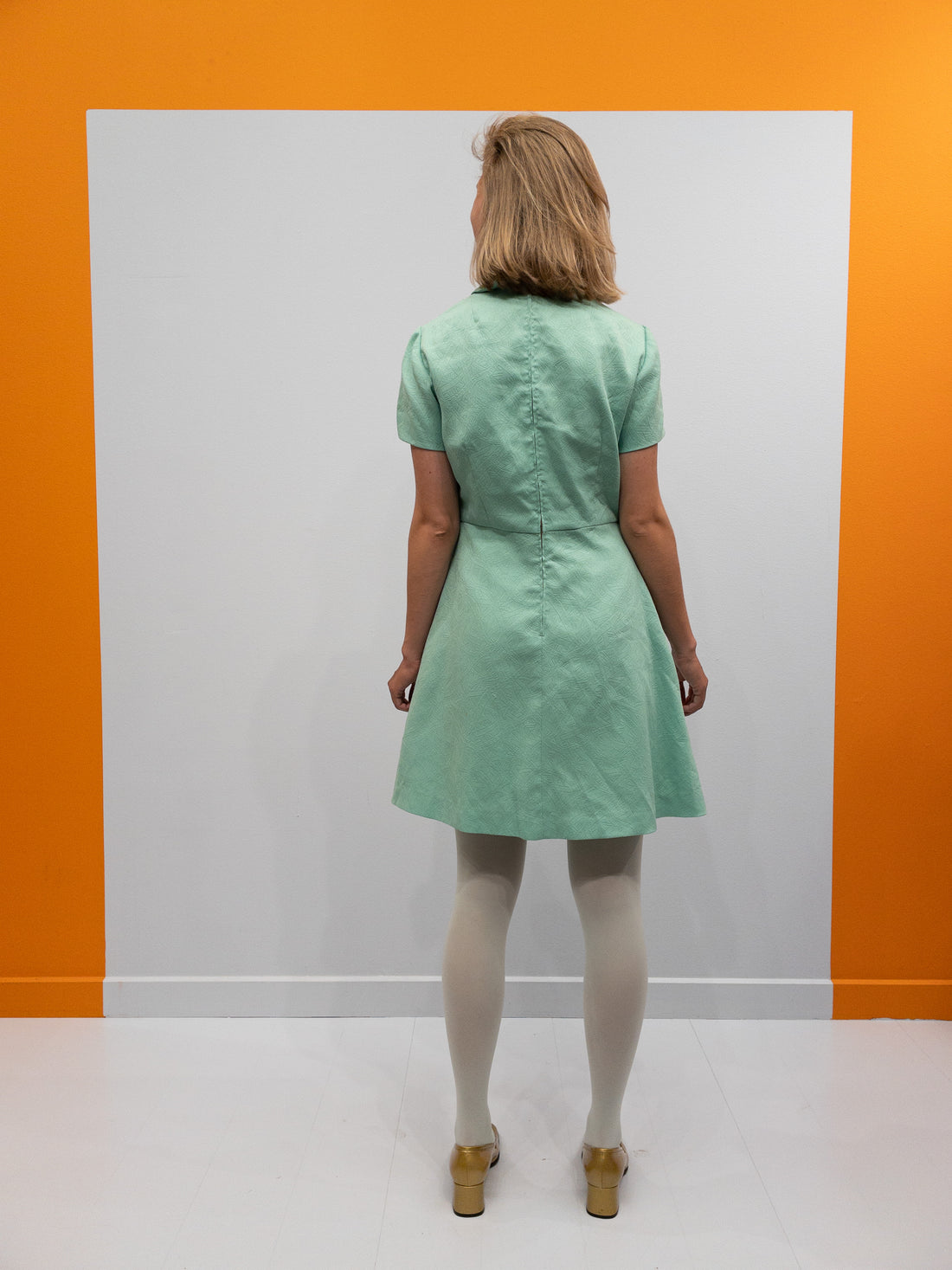 Vintage Mintgrøn 60’er Kjole