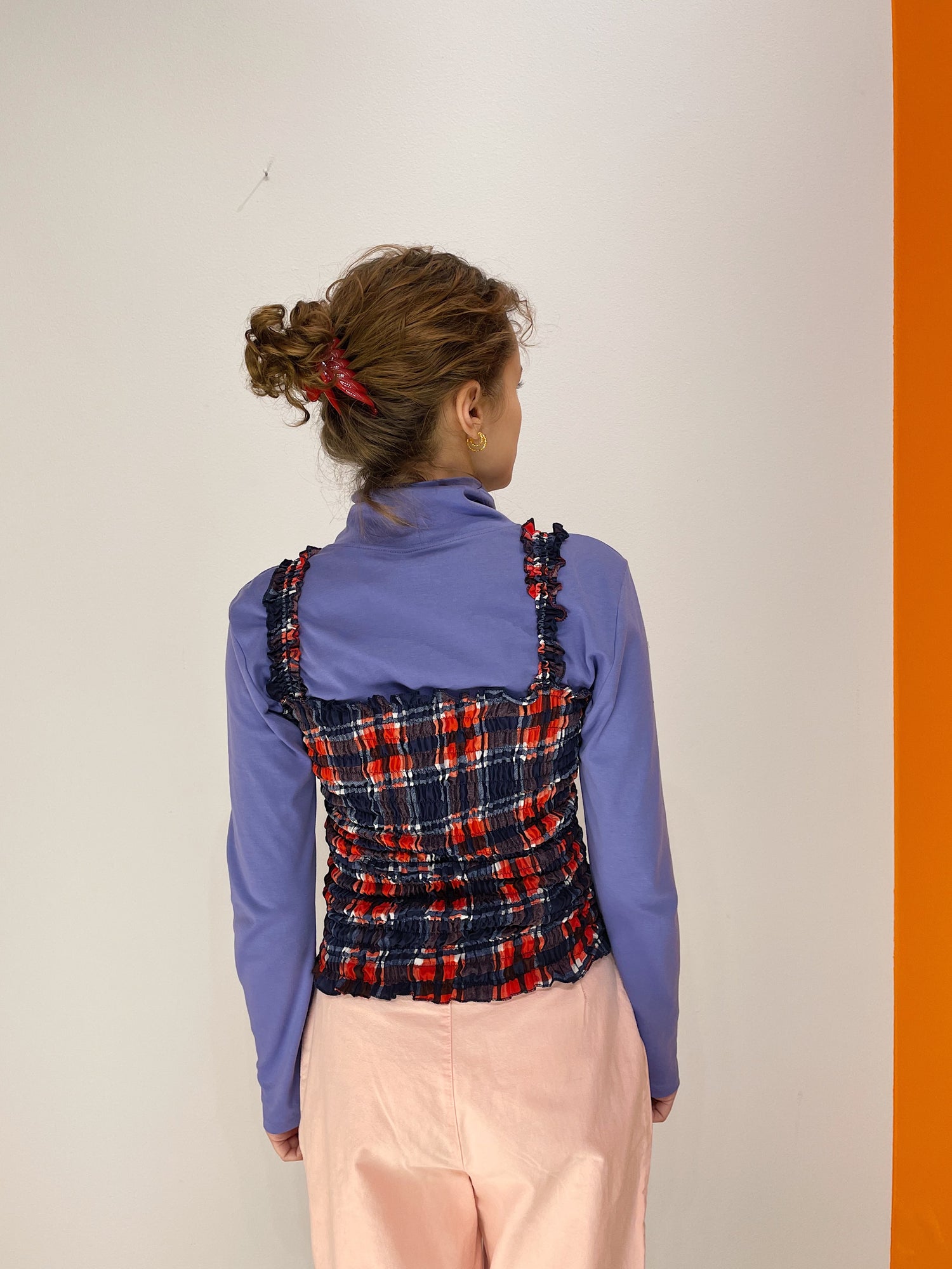 Smock Top - Blue / Red