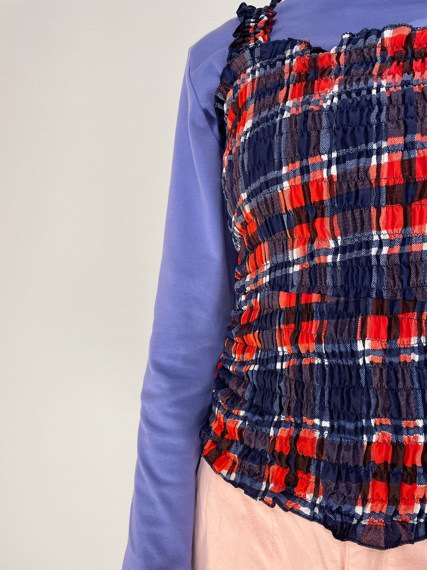 Smock Top - Blue / Red