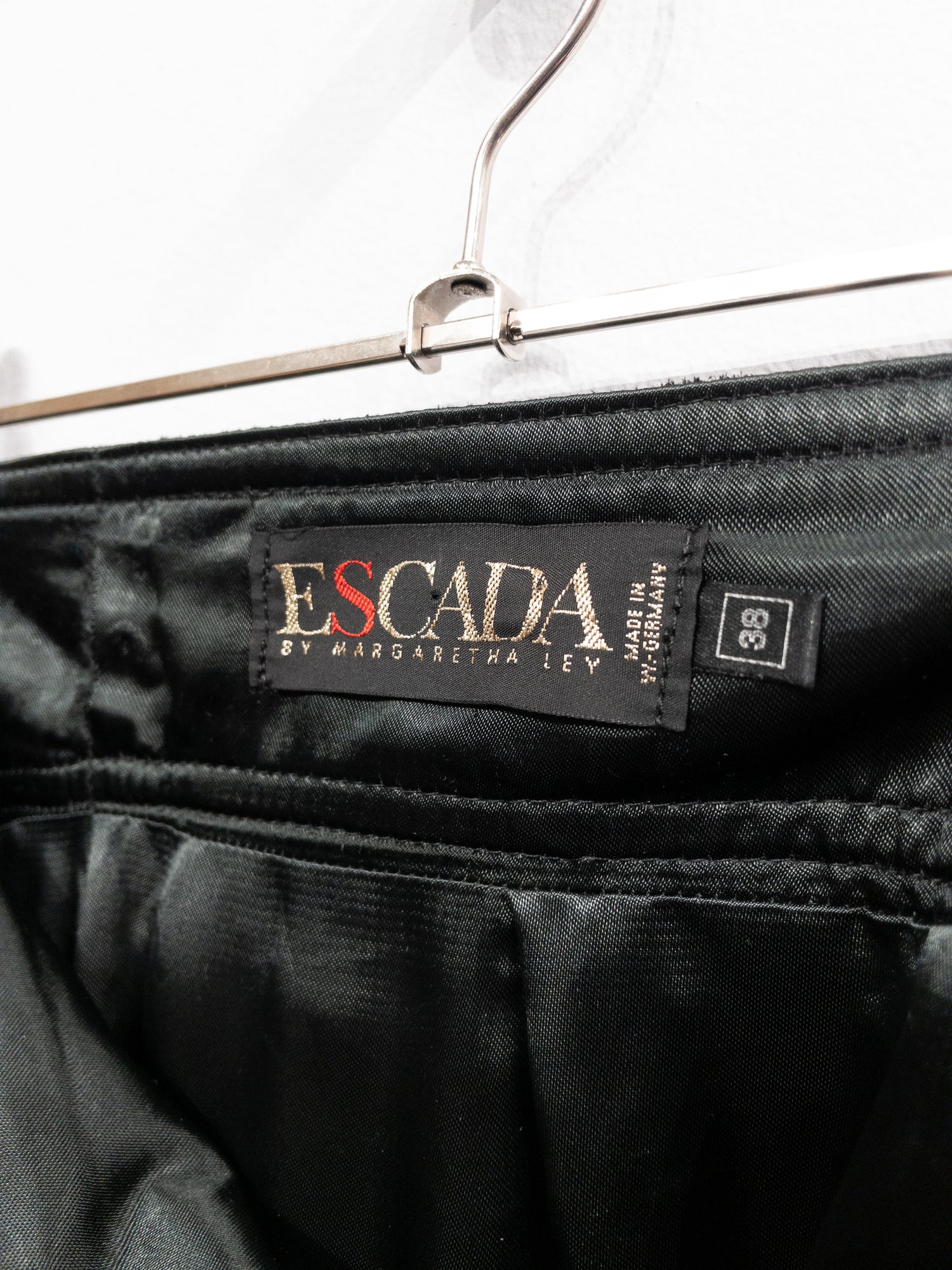 Escada Leather Skirt