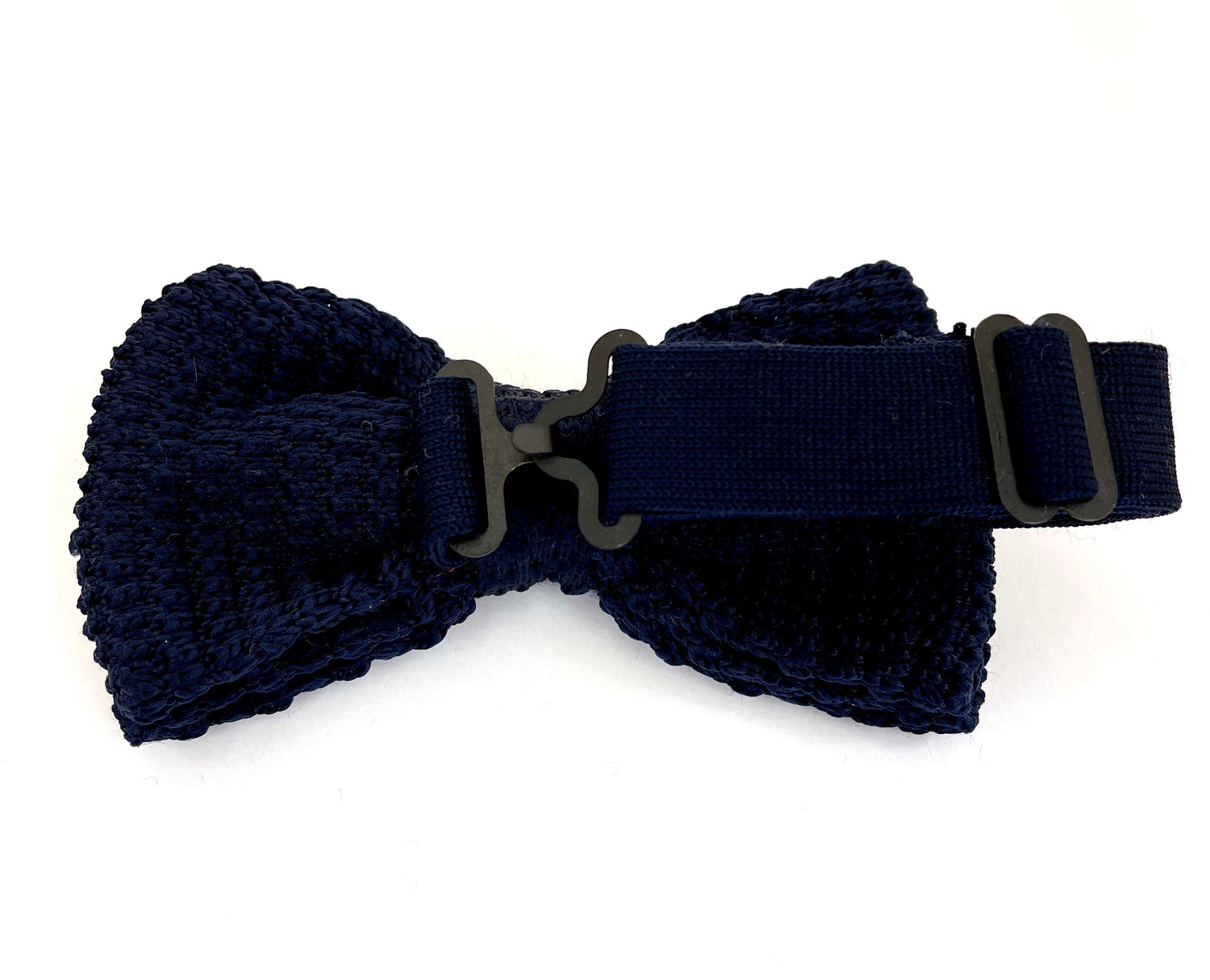 Bow Tie Knit - Dark Blue / White Dots