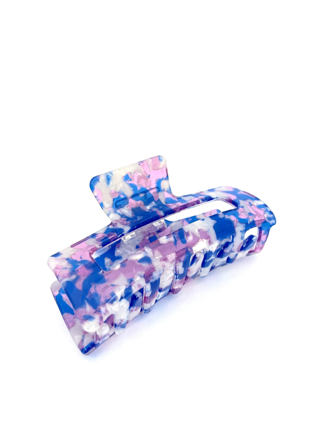 Marble Hairclip - Blue &amp; Pink