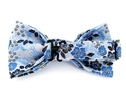 Bowtie Classic - Black Flowers