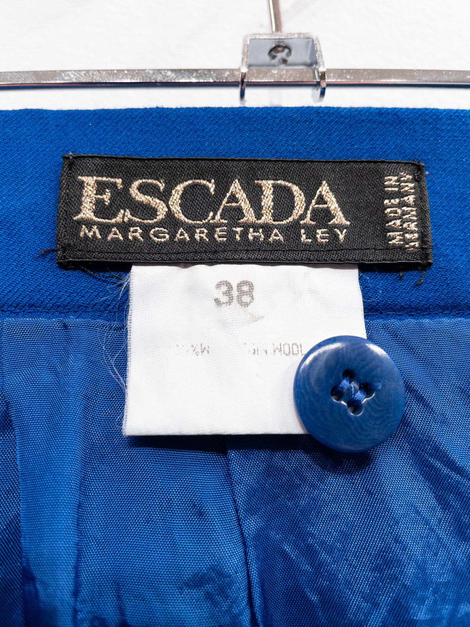 Cobalt Blue Escada Skirt