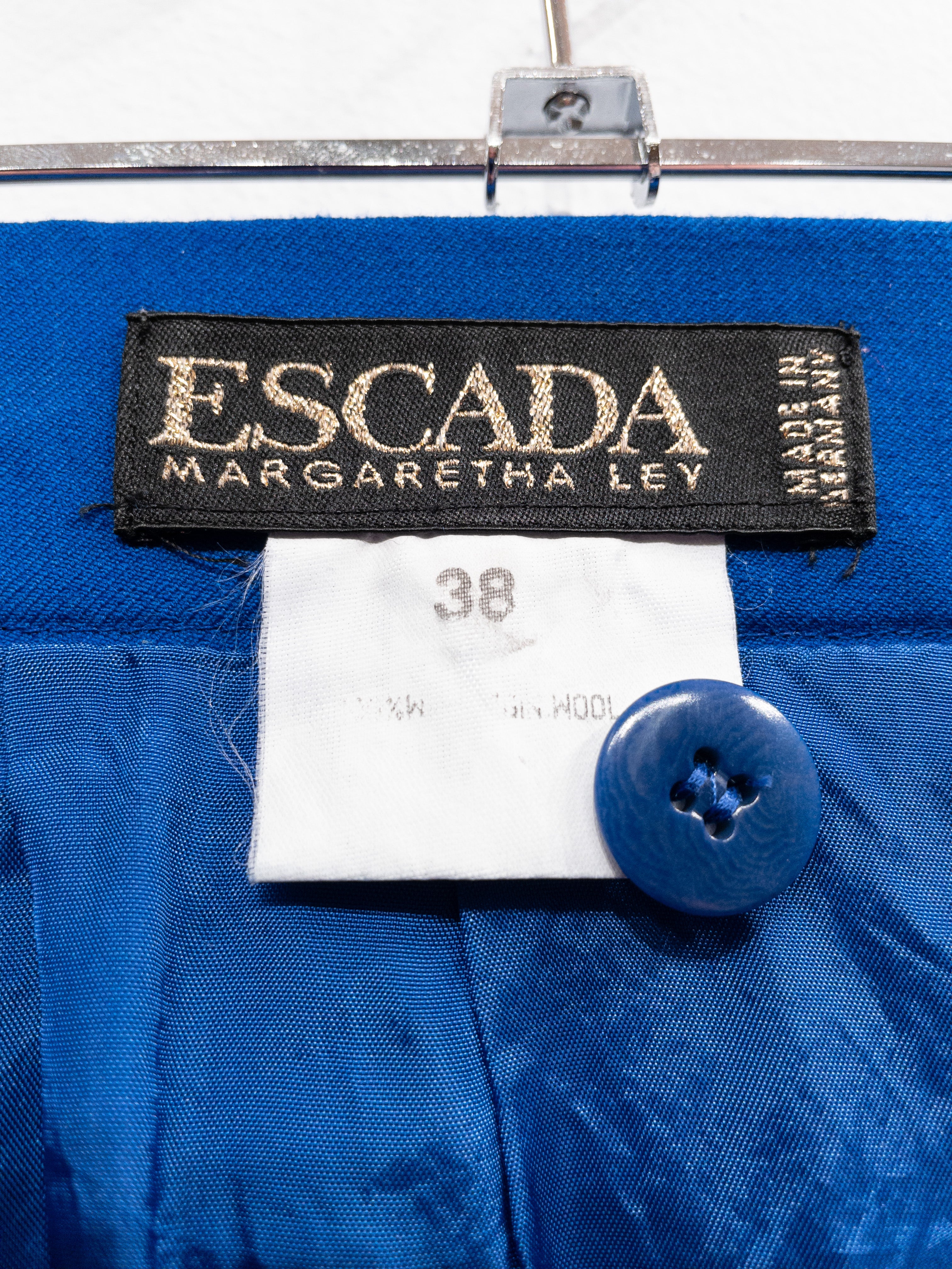 Cobalt Blue Escada Skirt