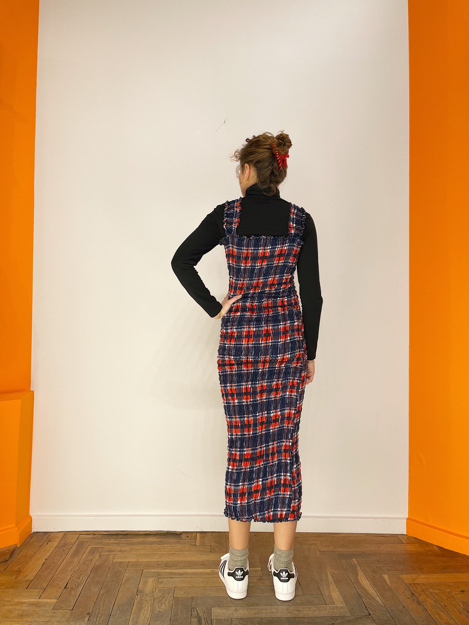 Smocked Pencil Dress