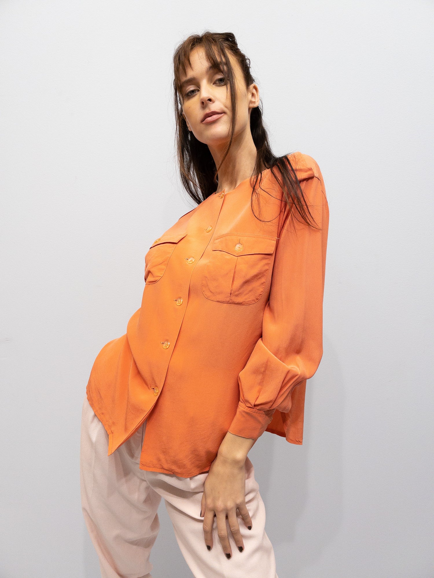 Koral Max Mara Silkebluse