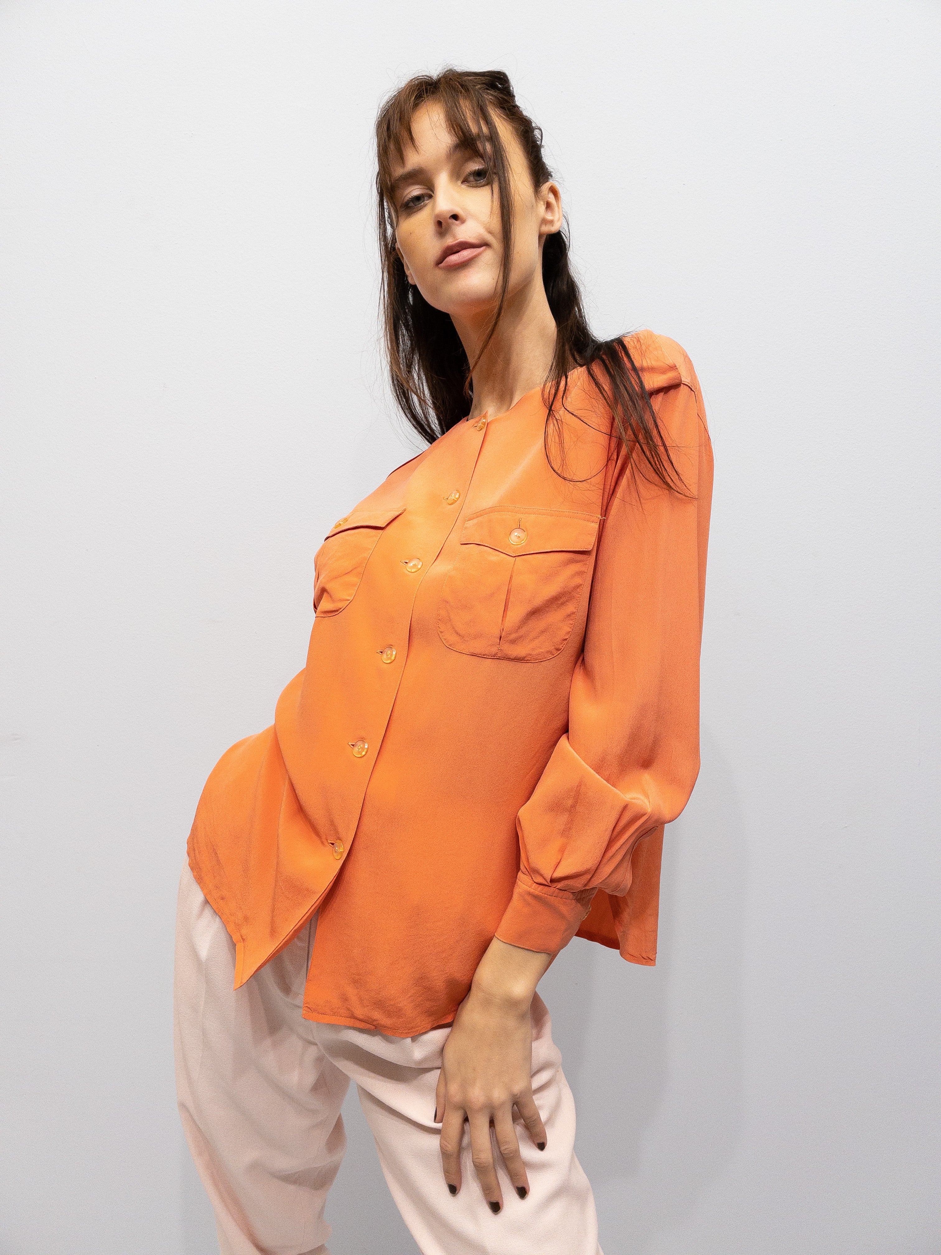 Koral Max Mara Silkebluse